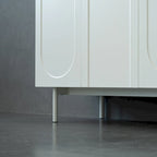 Mobile a 4 ante, mobile moderno d'accento, madia a buffet, mobile da ingresso con spazio di archiviazione per soggiorno, sala da pranzo