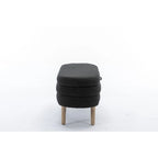 Panca contenitore in tessuto bouclé