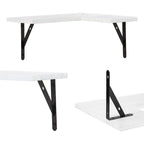 Mensole Flottanti in Legno, Set da XX, Scaffali a Parete per Bagno, Camera da Letto, Soggiorno e Cucina, Decorazione Murale 40,6 x 29 cm