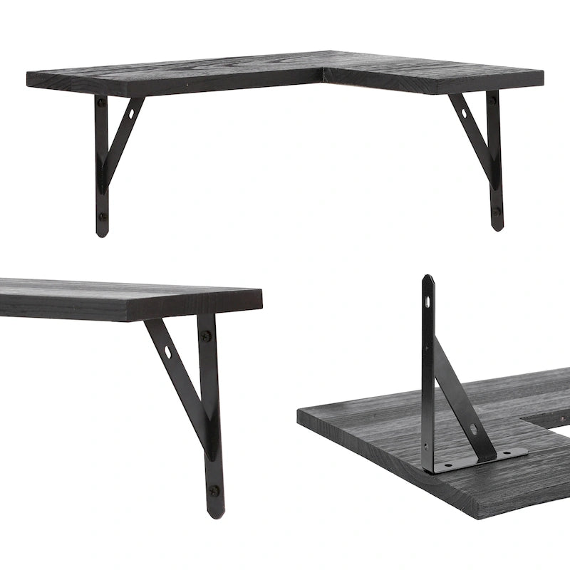 Mensole Flottanti in Legno, Set da XX, Scaffali a Parete per Bagno, Camera da Letto, Soggiorno e Cucina, Decorazione Murale 40,6 x 29 cm