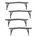 Wood Floating Shelves Set of XX, Wall Mounted Shelves for Bathroom Bedroom Living Room, and Kitchen Wall Decor 16*11.4in