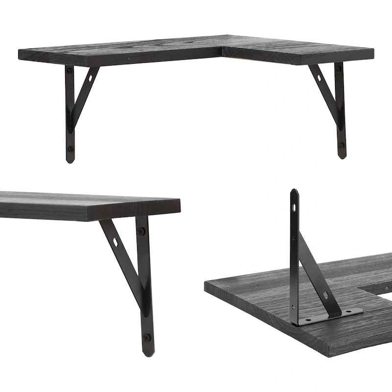 Mensole Flottanti in Legno, Set da XX, Scaffali a Parete per Bagno, Camera da Letto, Soggiorno e Cucina, Decorazione Murale 40,6 x 29 cm