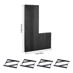 Mensole Flottanti in Legno, Set da XX, Scaffali a Parete per Bagno, Camera da Letto, Soggiorno e Cucina, Decorazione Murale 40,6 x 29 cm