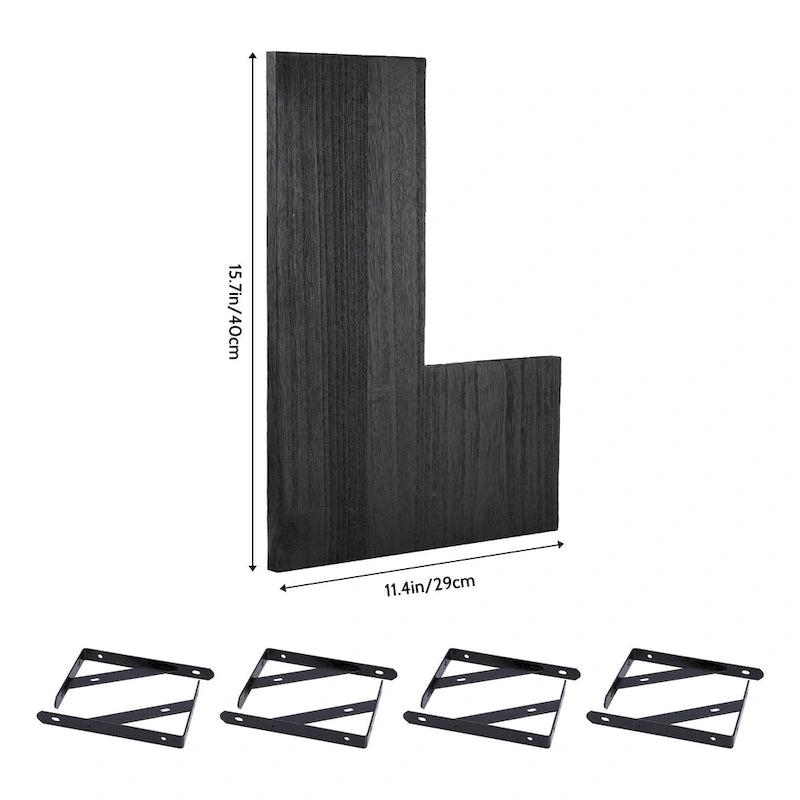 Mensole Flottanti in Legno, Set da XX, Scaffali a Parete per Bagno, Camera da Letto, Soggiorno e Cucina, Decorazione Murale 40,6 x 29 cm