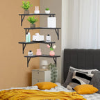 Mensole Flottanti in Legno, Set da XX, Scaffali a Parete per Bagno, Camera da Letto, Soggiorno e Cucina, Decorazione Murale 40,6 x 29 cm