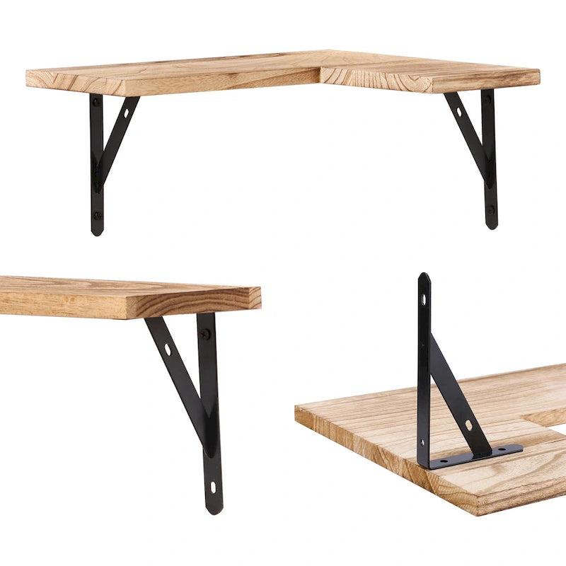 Mensole Flottanti in Legno, Set da XX, Scaffali a Parete per Bagno, Camera da Letto, Soggiorno e Cucina, Decorazione Murale 40,6 x 29 cm