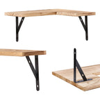 Mensole Flottanti in Legno, Set da XX, Scaffali a Parete per Bagno, Camera da Letto, Soggiorno e Cucina, Decorazione Murale 40,6 x 29 cm