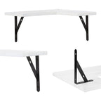 Mensole Flottanti in Legno, Set da XX, Scaffali a Parete per Bagno, Camera da Letto, Soggiorno e Cucina, Decorazione Murale 40,6 x 29 cm