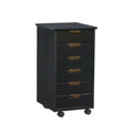 26 Black Rolling Storage Cabinet with 6 Drawer