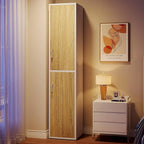 Mobiletto in Legno da 75,4 Pollici con 2 Ante e 6 Ripiani