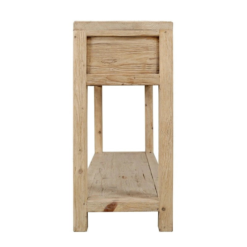 Madia 70 Long Capri 4 cassetti Piano massello in pino naturale invecchiato