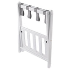 Portavaligie Pieghevole con Ripiano - 24,75 - Bianco e Grigio