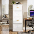 Classificatore verticale a 4 cassetti con serratura e chiave per ufficio domestico