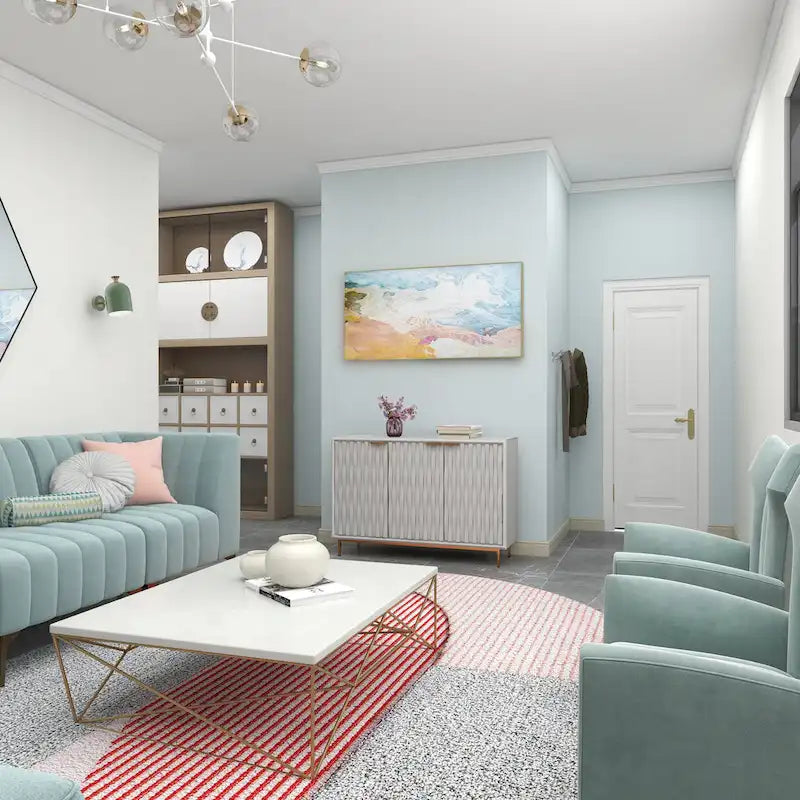 Mobile contemporaneo in legno bianco