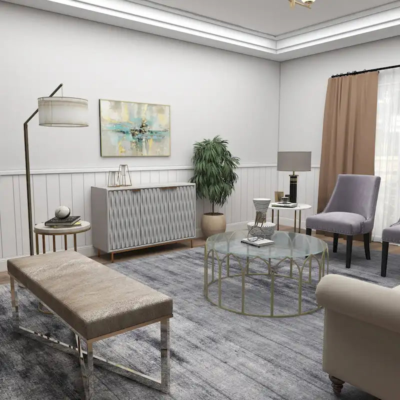 Mobile contemporaneo in legno bianco