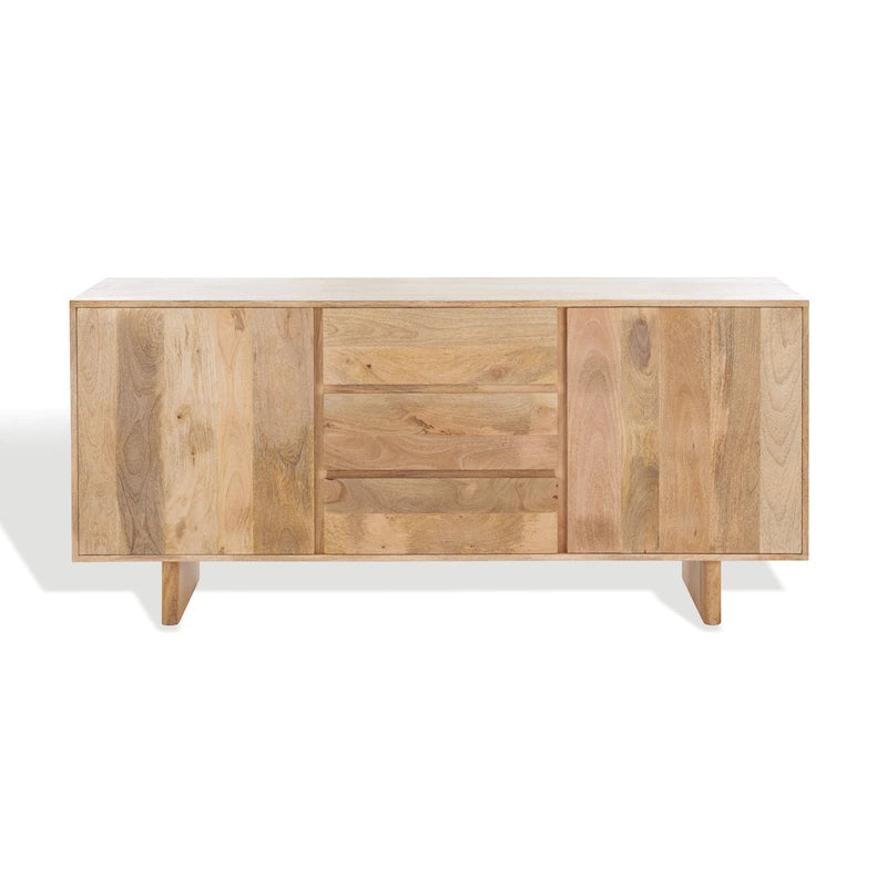 SAFAVIEH Couture Zhanat Credenza in Legno Naturale - 63 L x 18 P x 29 H - 63Lx18Px29H