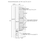 Set ingresso Crosley Harper 2 pezzi - 12,5 x 44 x 74