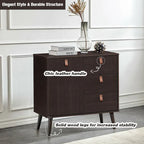 Mobile credenza a 3 cassetti - Marrone - 31,5 x 15,5 x 32 (L x P x A)
