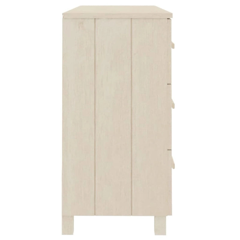 vidaXL Mobile Buffet Consolle con Cassetti e Ante HAMAR in Pino Massello - 113 x 40 x 80 cm