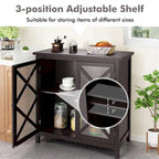 Costway Credenza da Cucina con Ante in Vetro e - Vedi Dettagli