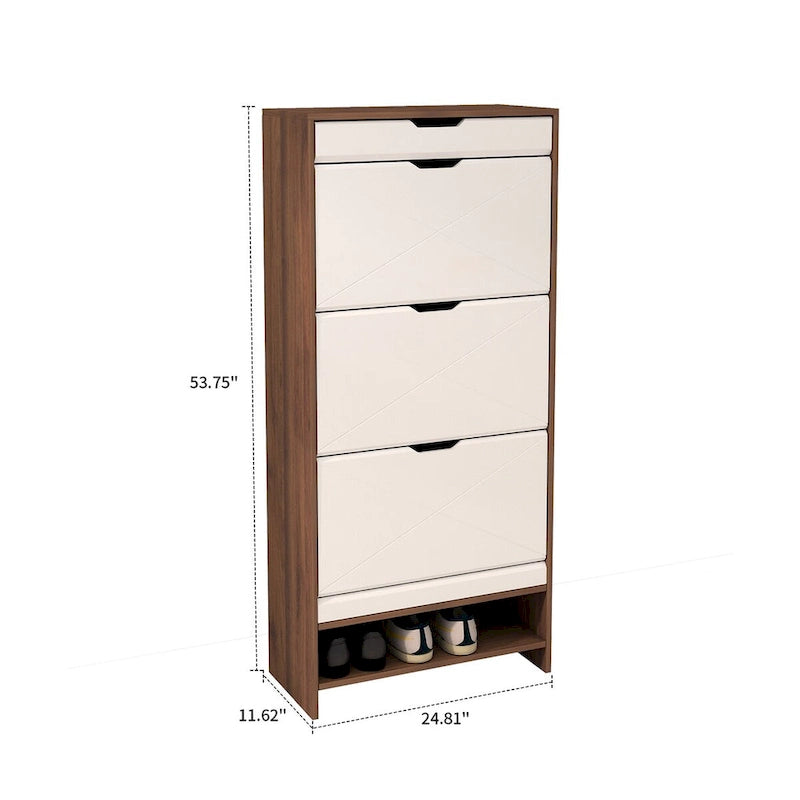 Stylish Minimalist Freestanding Shoe Storage Cabinet