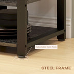 Scaffale industriale per fornaio con presa elettrica e luci a LED, portaoggetti