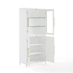 Crosley Roarke Set da 2 Mobili Dispensa con Vetrina