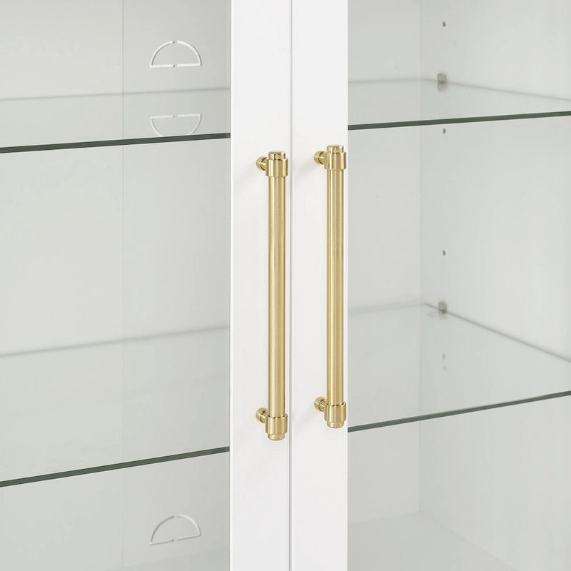 Crosley Roarke Set da 2 Mobili Dispensa con Vetrina