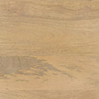 Arelius, Legno Massello Marrone Chiaro con Struttura in Ferro Nero e 2 Ante a Vetro, Armadietto - 36,0L x 18,0P x 32,0A