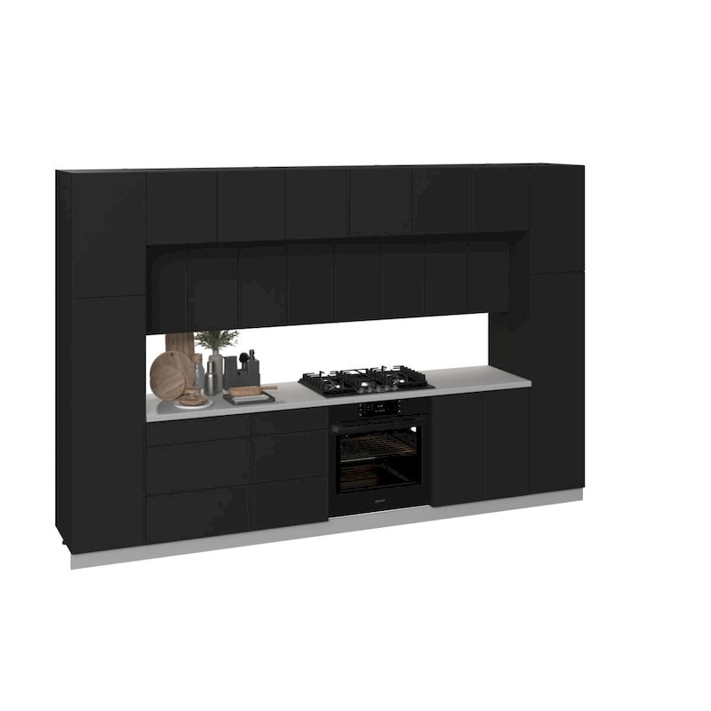Collezione Kitchen Luxe Colore Nero Base Dimensione 12Ft di Larghezza - 143x24