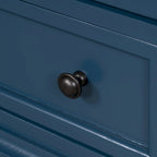 Mobiletto in legno con 3 cassetti, tavolino con vassoio estraibile