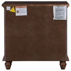 Mobiletto in legno con 3 cassetti, tavolino con vassoio estraibile