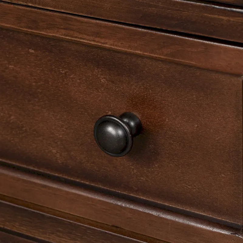 Mobiletto in legno con 3 cassetti, tavolino con vassoio estraibile