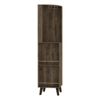 Corner Bar Cabinet for Kitchen, Dining Room,Living Room, Dark Brown