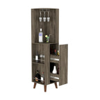 Mobile Bar ad Angolo per Cucina, Sala da Pranzo, Soggiorno, Marrone Scuro