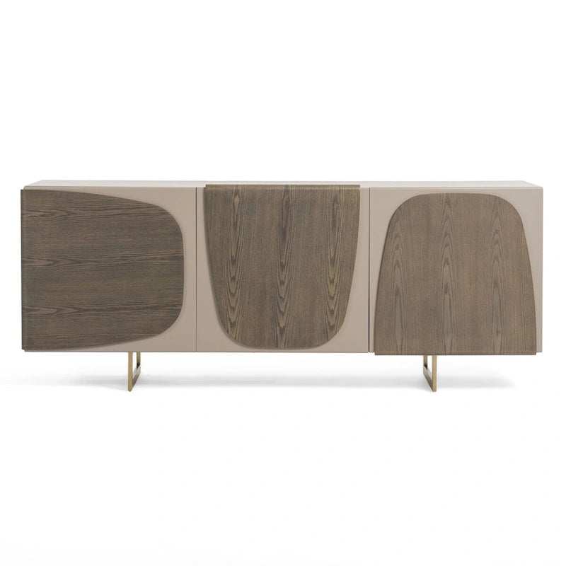 Buffet moderno in frassino grigio Modrest Wynetta