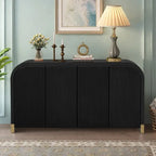 Credenza ad angolo curvata da 60 con ripiani regolabili