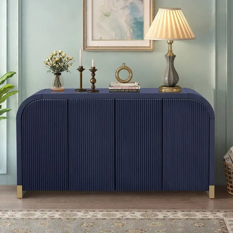 Credenza ad angolo curvata da 60 con ripiani regolabili