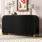 Credenza ad angolo curvata da 60 con ripiani regolabili