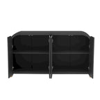 Credenza ad angolo curvata da 60 con ripiani regolabili