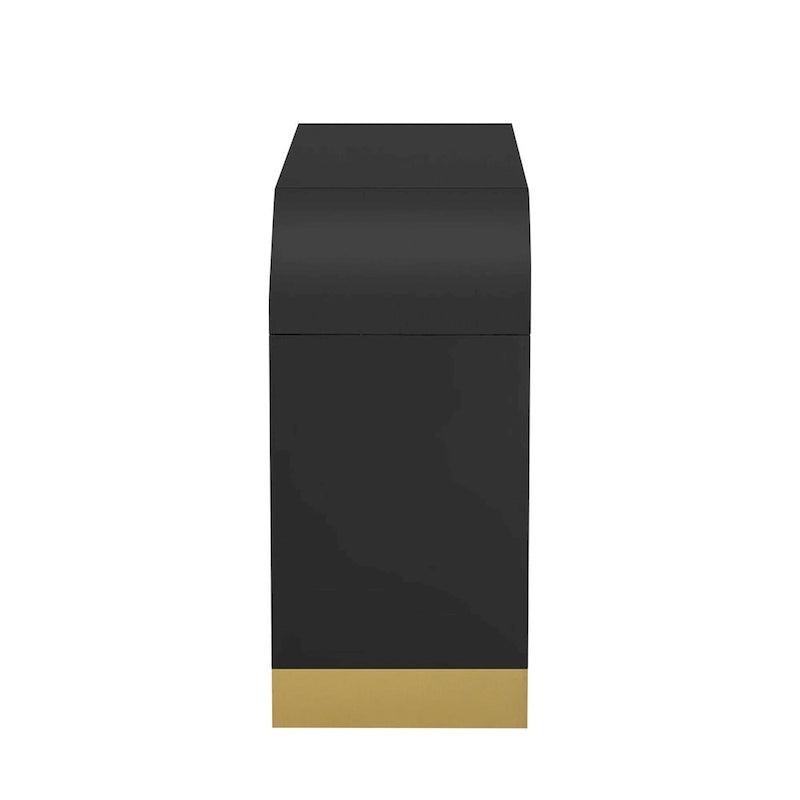 Credenza ad angolo curvata da 60 con ripiani regolabili