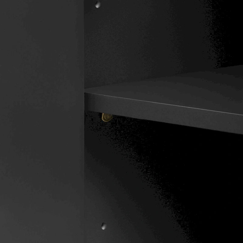 Credenza ad angolo curvata da 60 con ripiani regolabili