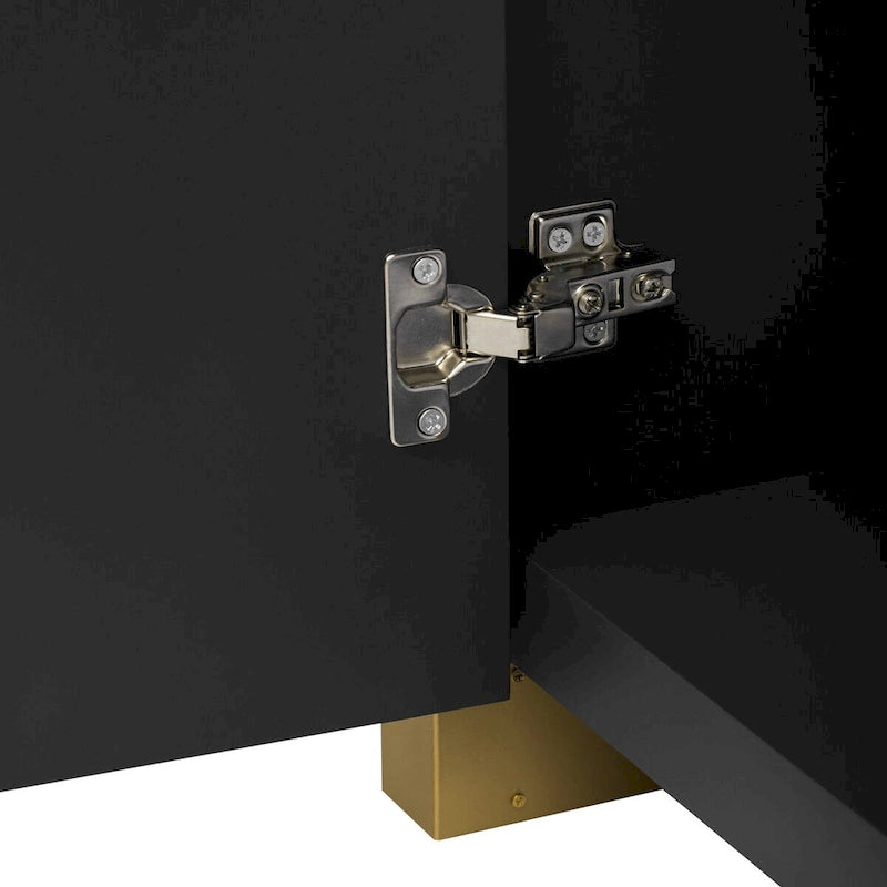 Credenza ad angolo curvata da 60 con ripiani regolabili