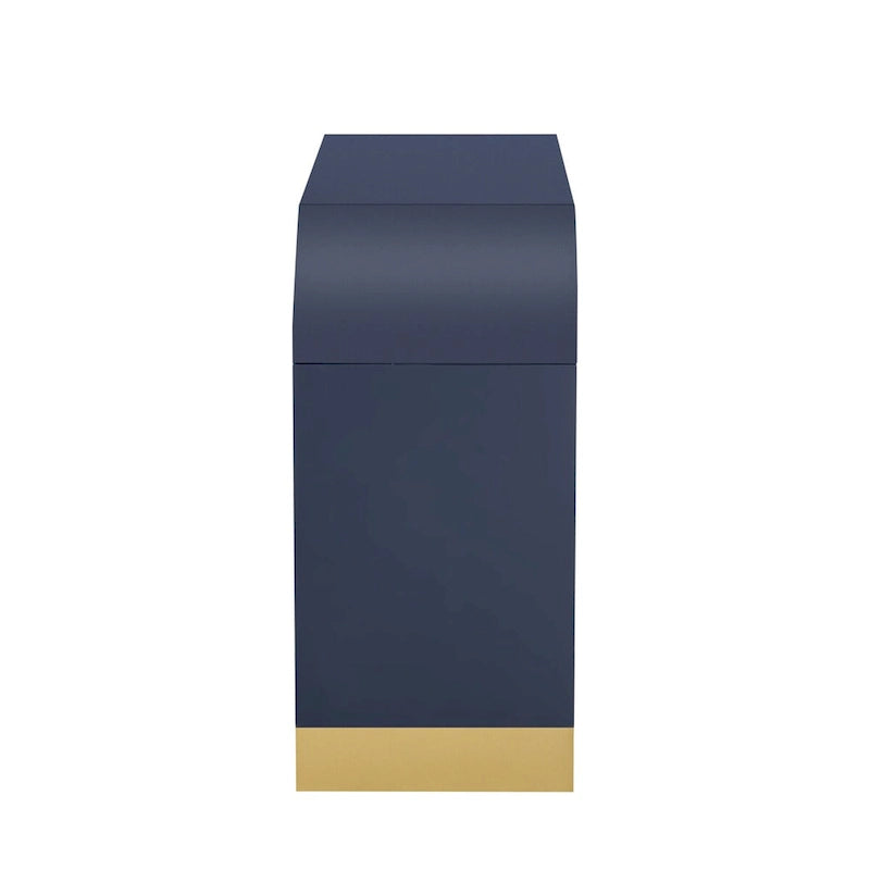 Credenza ad angolo curvata da 60 con ripiani regolabili