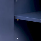 Credenza ad angolo curvata da 60 con ripiani regolabili