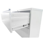 Classificatore laterale a 3 cassetti, armadietto portadocumenti con serratura, classificatore con serratura per ufficio domestico, classificatore in metallo con serratura