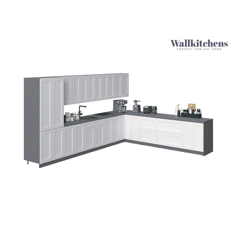 Collezione Kitchen Regal Colore Bianco Opaco Base Misura 13 piedi di larghezza - 156x127