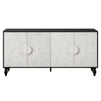 Cornice del supporto TV con motivo intagliato simmetrico