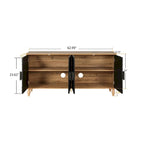 Cornice del supporto TV con motivo intagliato simmetrico