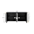 Cornice del supporto TV con motivo intagliato simmetrico